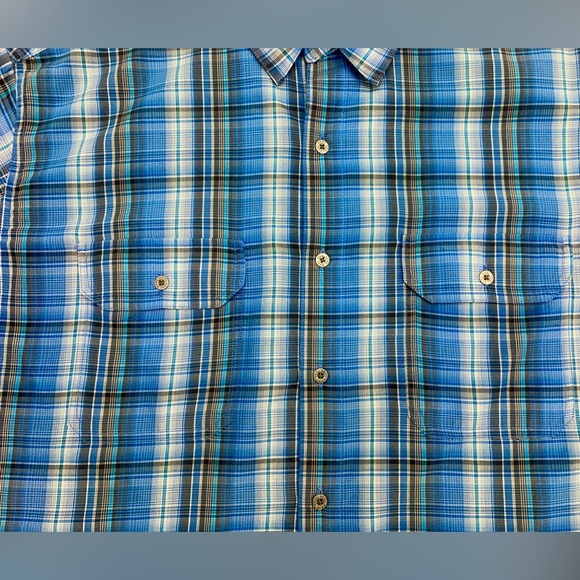 Men’s XL Kuhl Lightweight Plaid Techical Button Down Eluxor Hiking Shirt - Picture 3 of 12